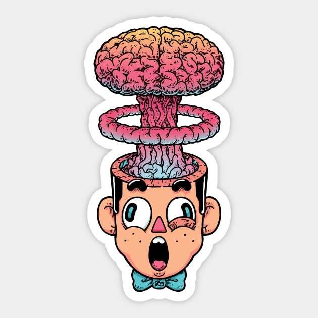 Mind Blown by Lei Melendres Sticker by Lei Melendres